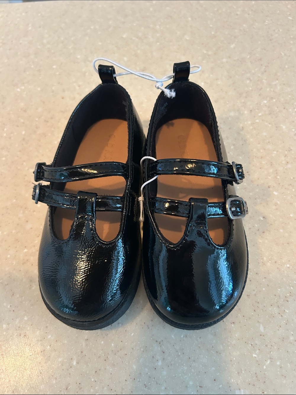 Old Navy Black Patent Double-Strap Mary Jane Shoes